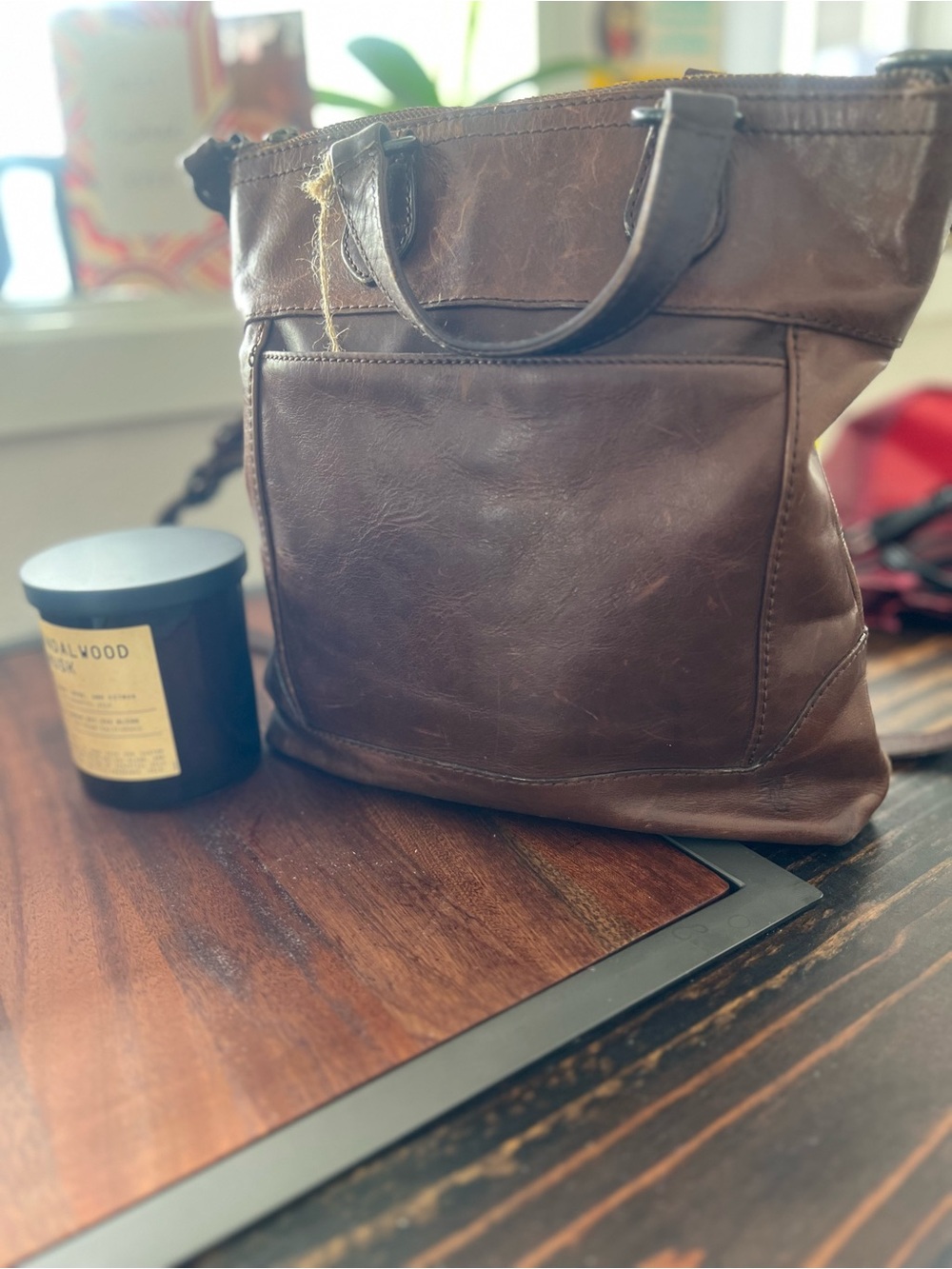 Frye - Classic Brown Leather Bag - Timeless Everyday Carry